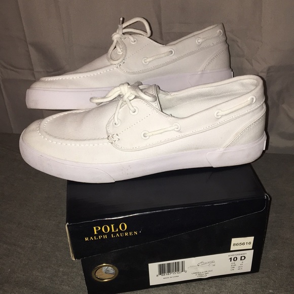 all white polo shoes
